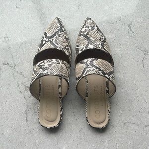 Snakeskin Mule
